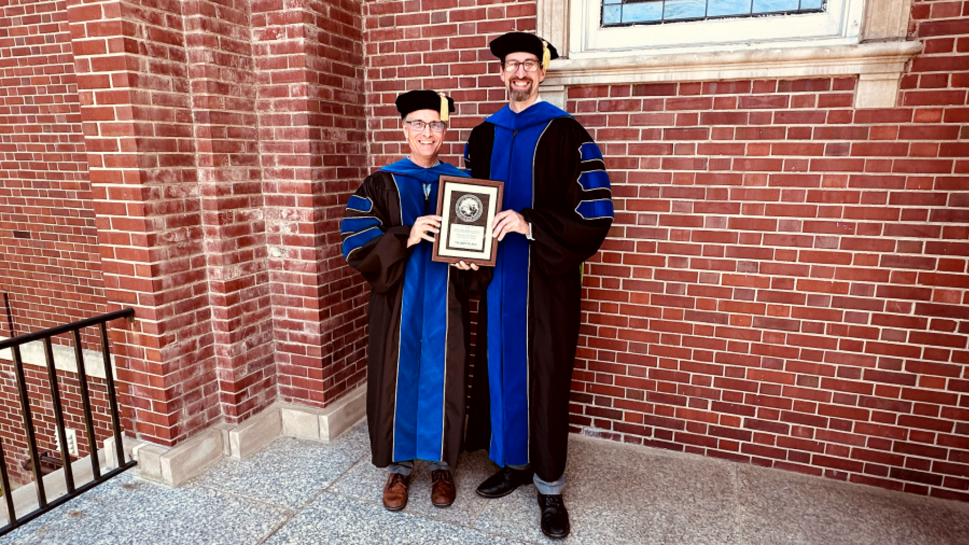 Dr. Tim Griffith with the Walker Manning Award