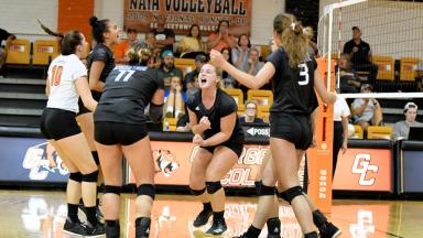 GC Players Celebrate Winning Point