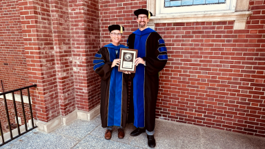 Dr. Tim Griffith with the Walker Manning Award