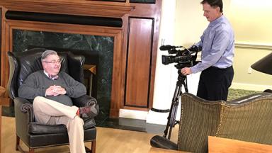 Ed Smith being interviews by Marvin Bartlett